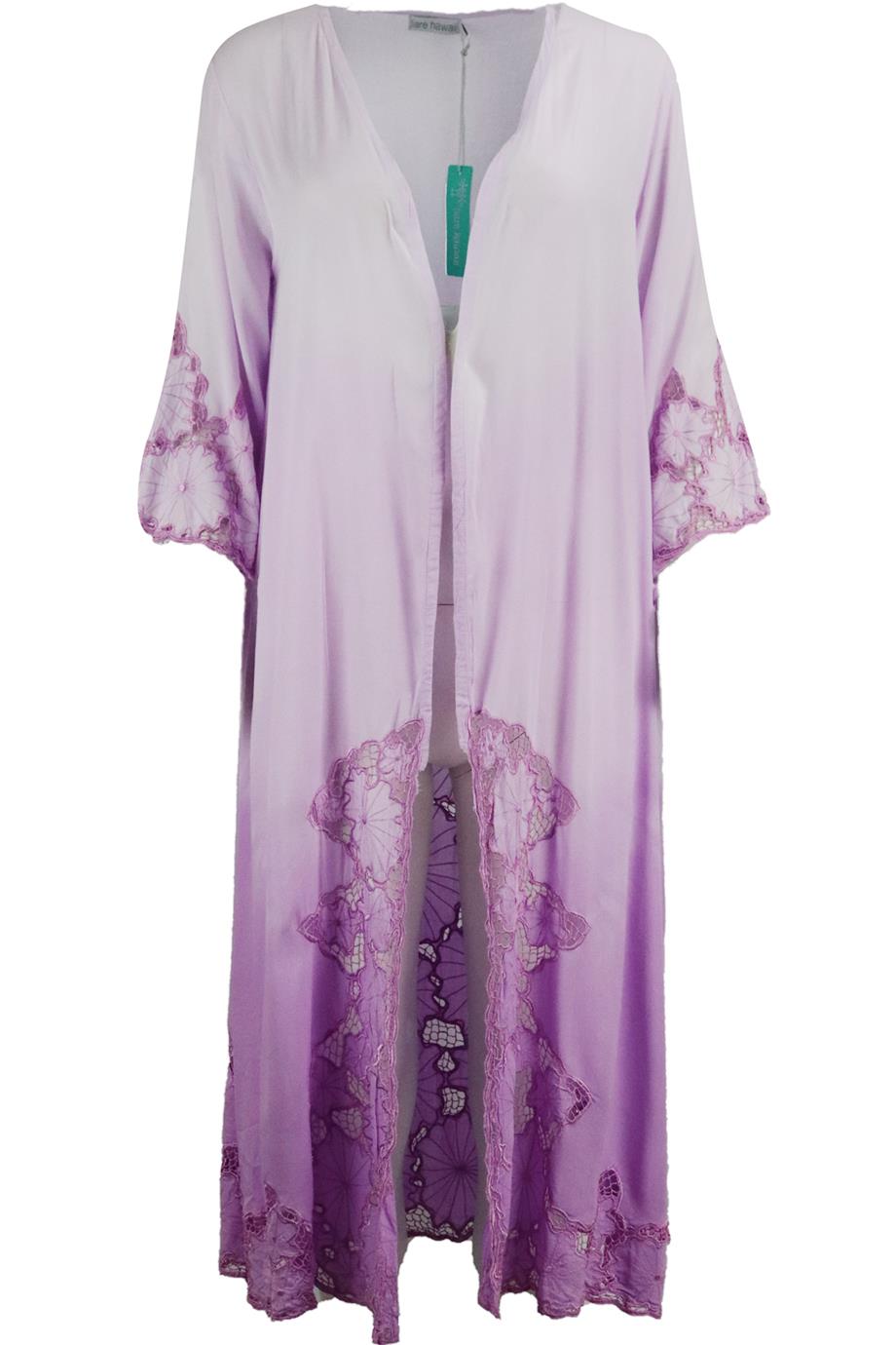 TIARE HAWAII EMBROIDERED VOILE ROBE ONE SIZE