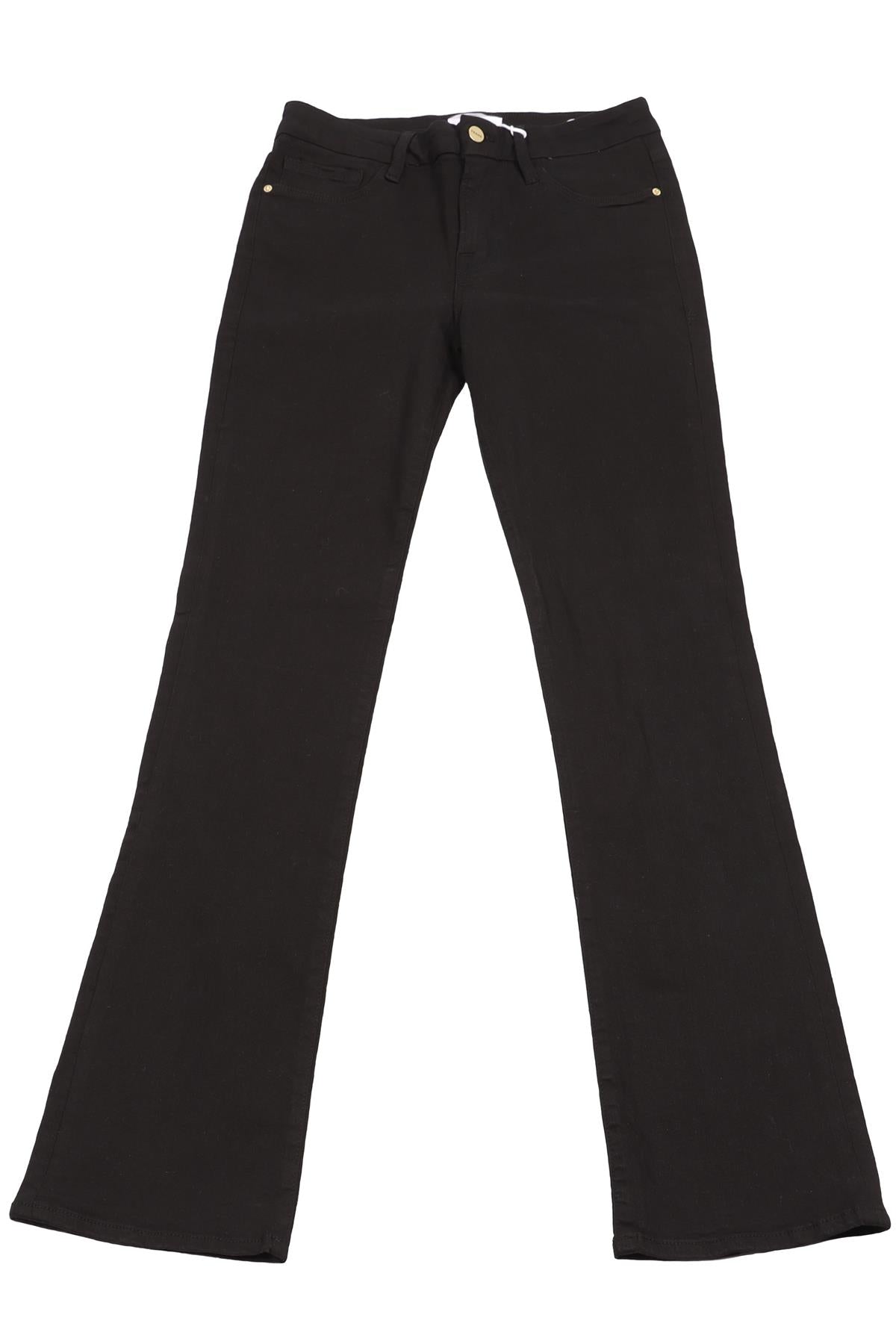 FRAME BLACK HIGH RISE STRAIGHT LEG JEANS W28 UK 10