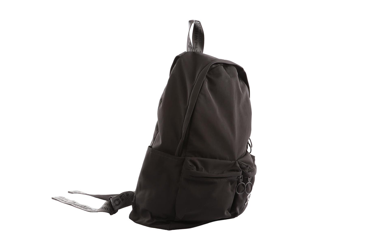 OFF-WHITE BLACK NYLON BACKPACK