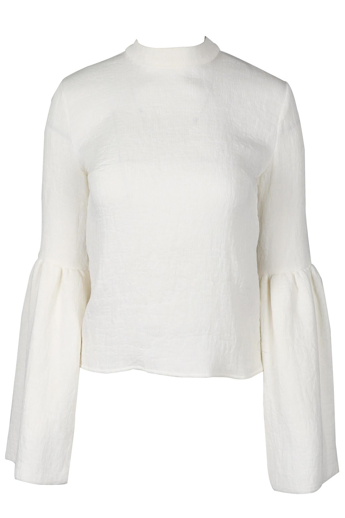 REJINA PYO WHITE CREPE TOP UK 6