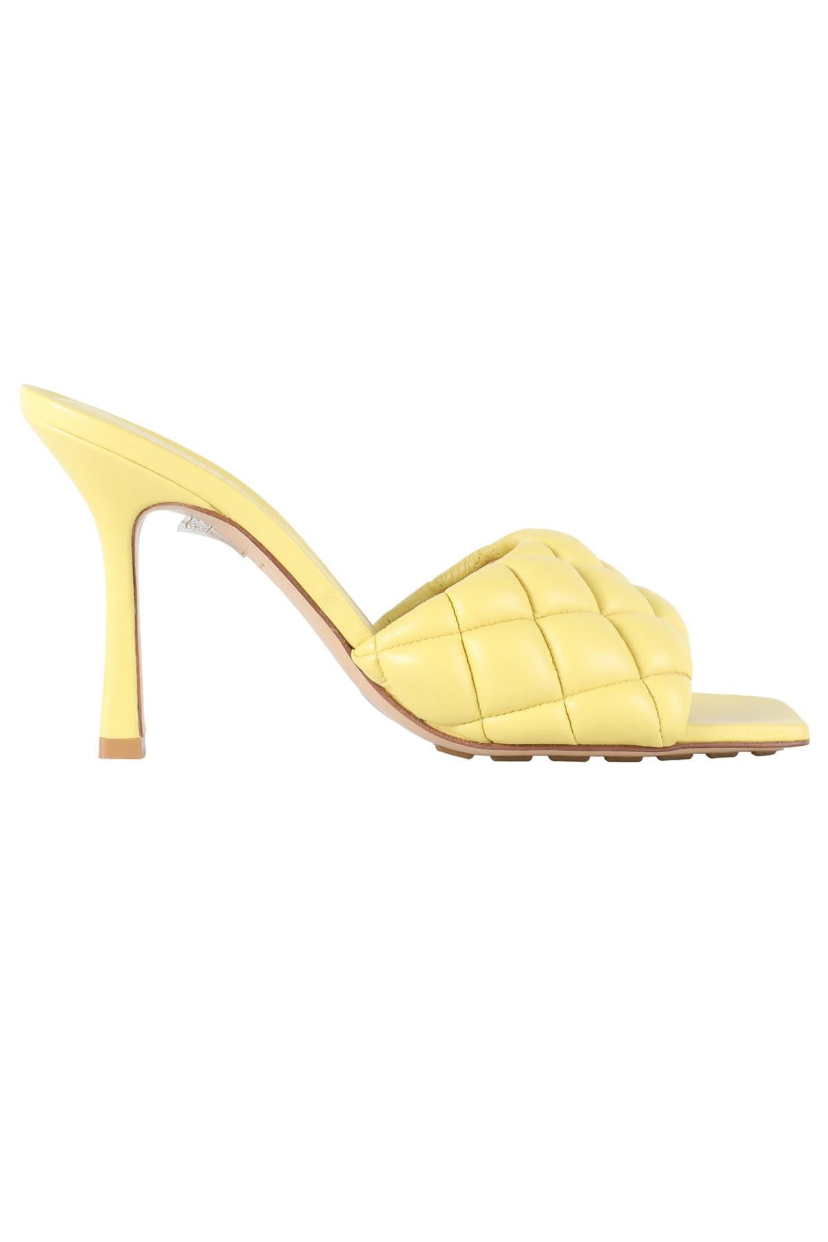 BOTTEGA VENETA YELLOW LEATHER MULES EU 38 UK 5 US 8