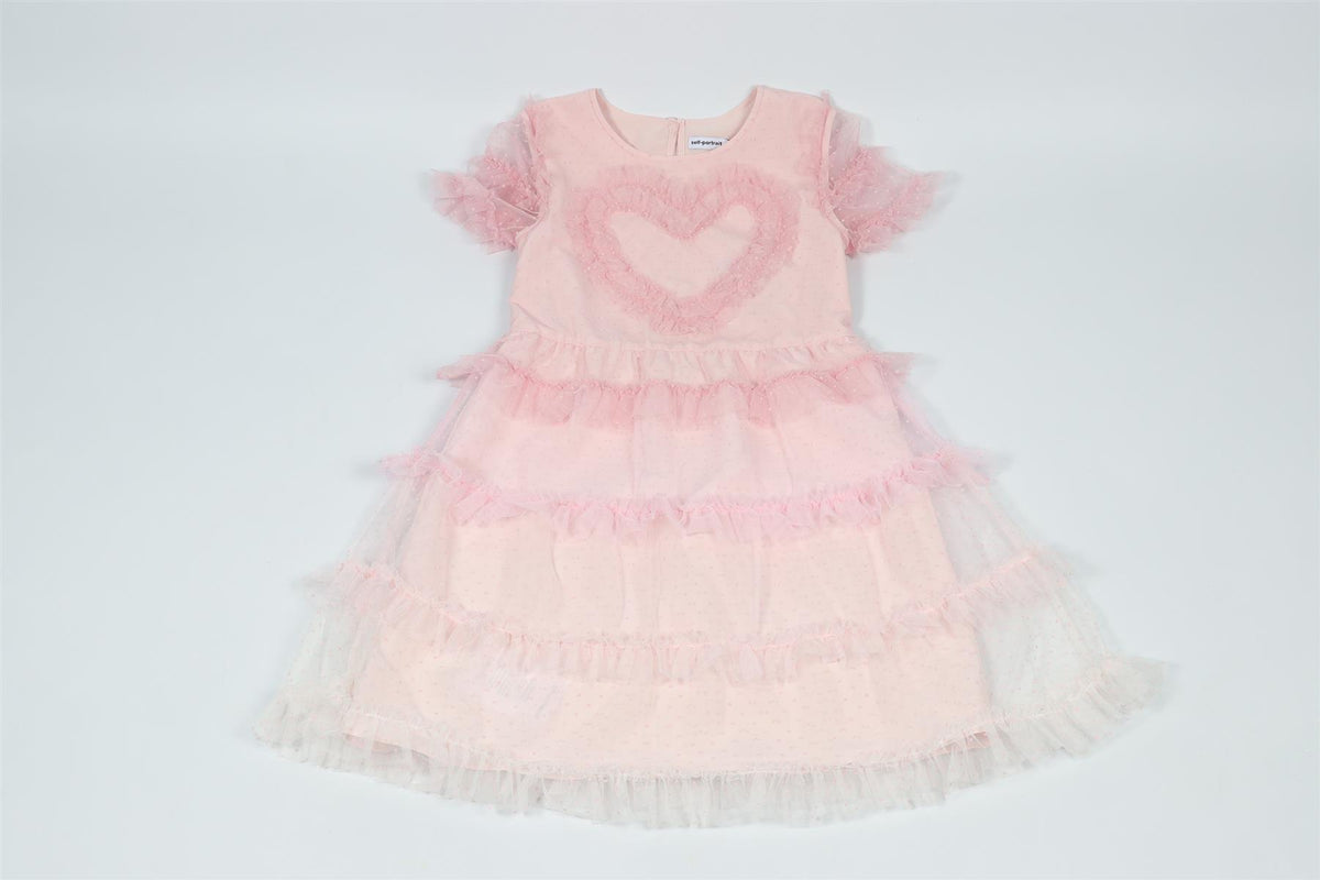 SELF-PORTRAIT PINK KIDS GIRLS TULLE DRESS 10-12 YEARS