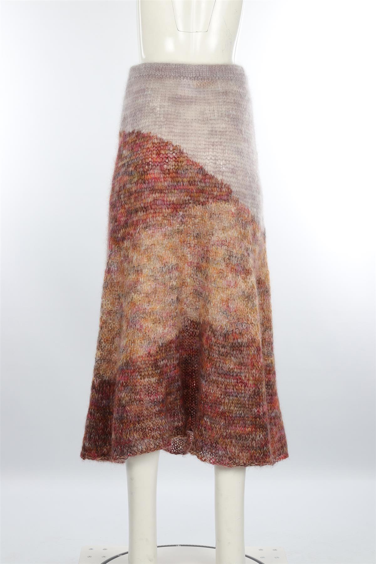 ULLA JOHNSON MULTI MOHAIR MAXI SKIRT MEDIUM/LARGE