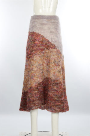 ULLA JOHNSON MULTI MOHAIR MAXI SKIRT MEDIUM/LARGE