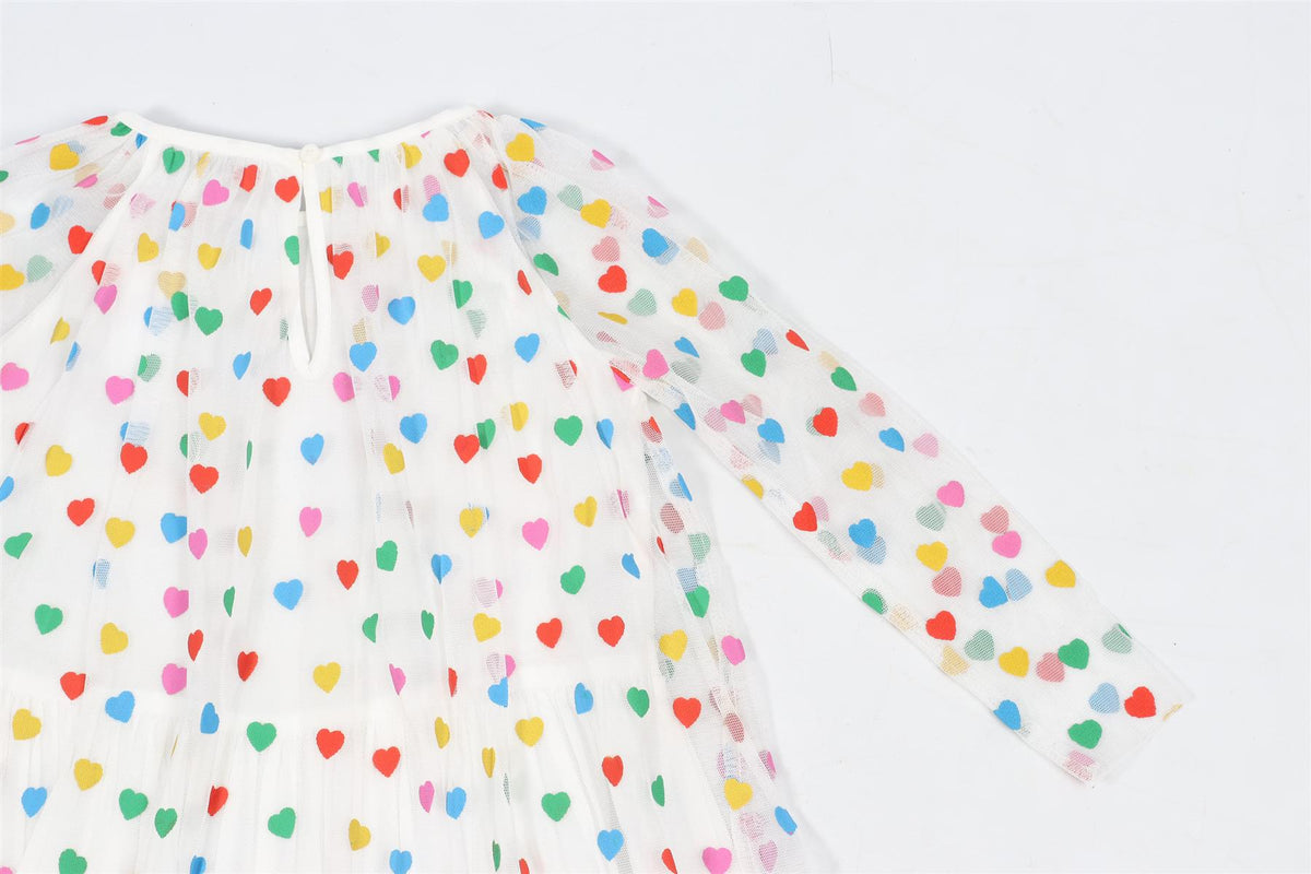 STELLA MCCARTNEY KIDS GIRLS HEART DRESS 4 YEARS