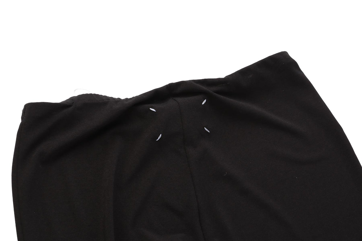 MAISON MARGIELA BLACK CREPE LEGGINGS FR 38 UK 10