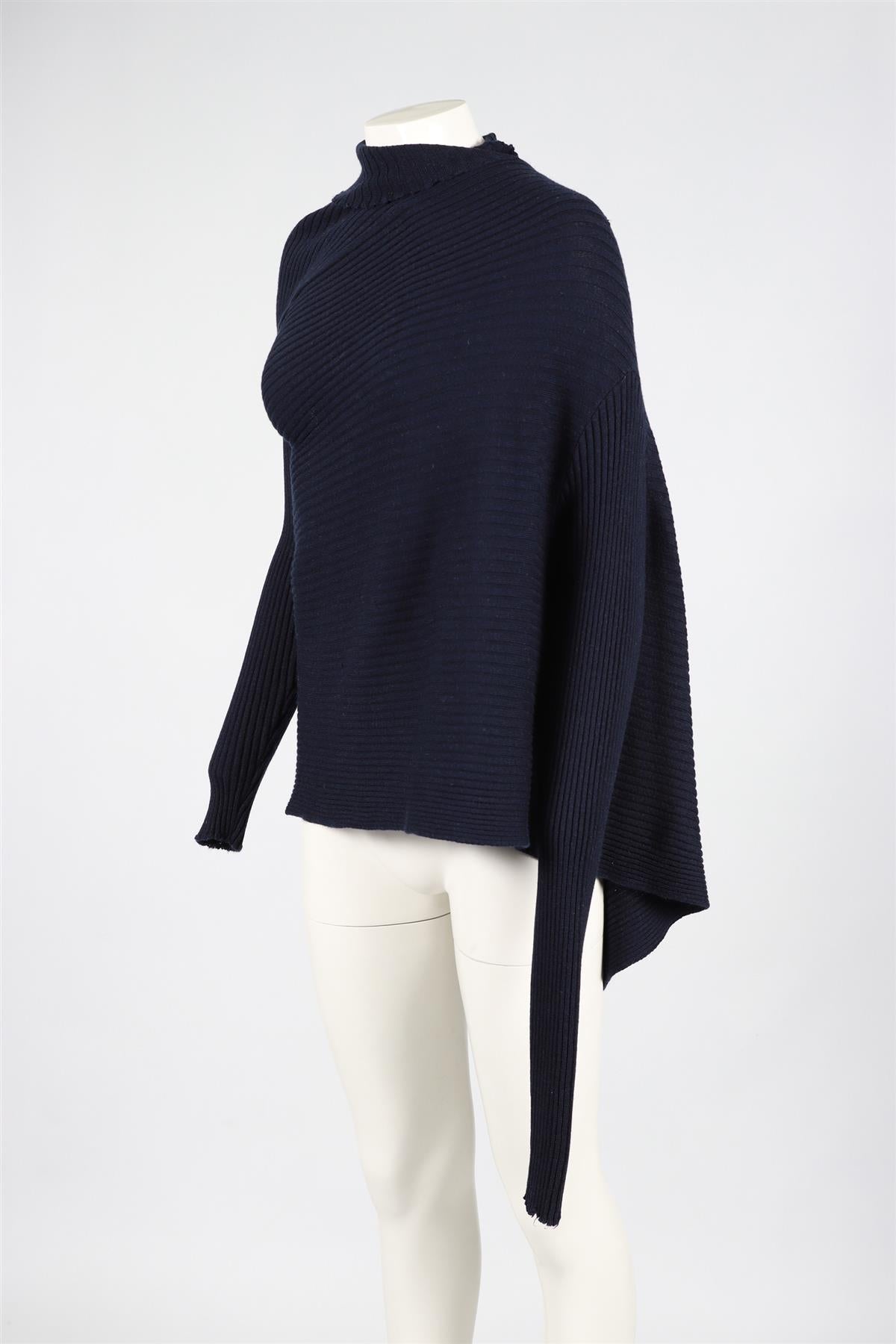 MARQUES ALMEIDA NAVY WOOL SWEATER SMALL