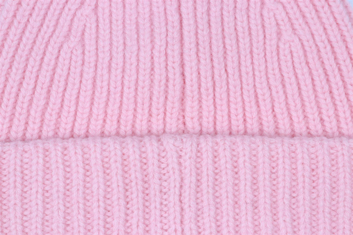 ACNE SUDIOS PINK WOOL BEANIE ONE SIZE