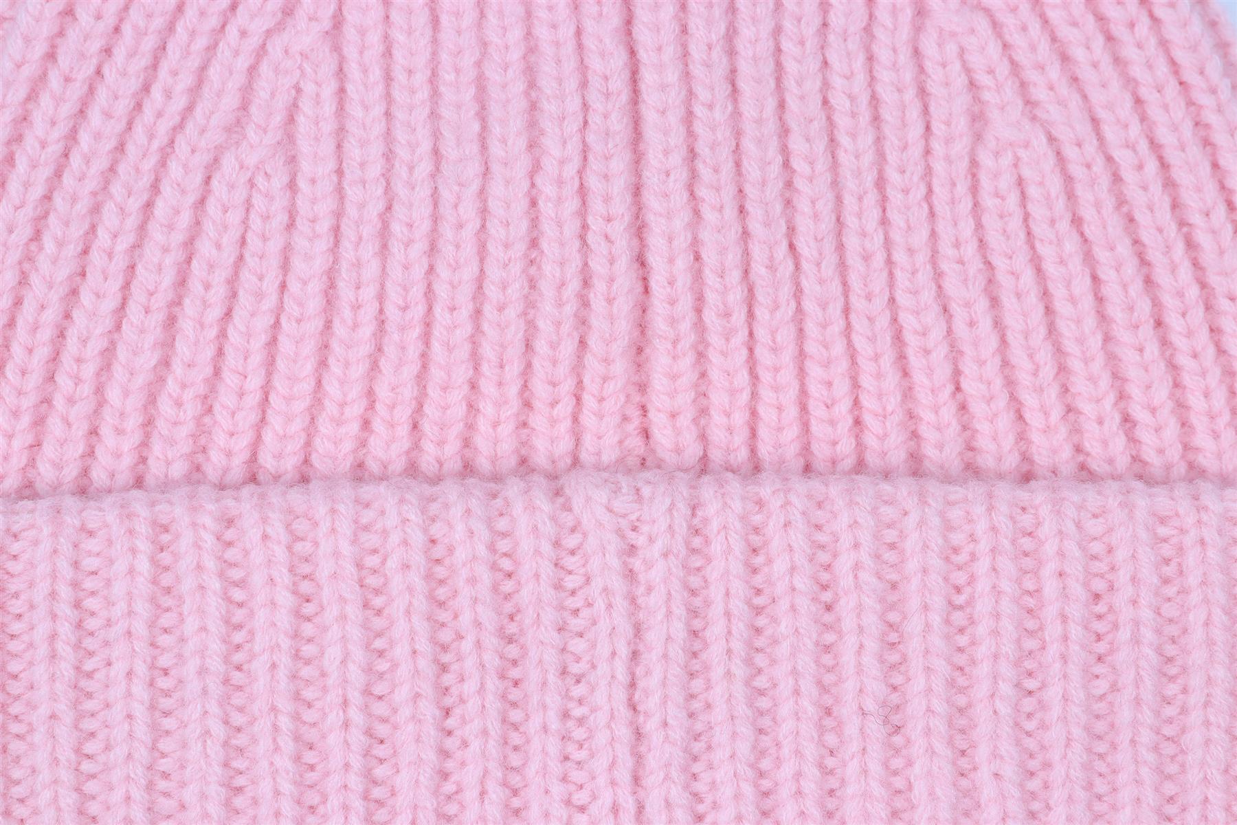 ACNE SUDIOS PINK WOOL BEANIE ONE SIZE