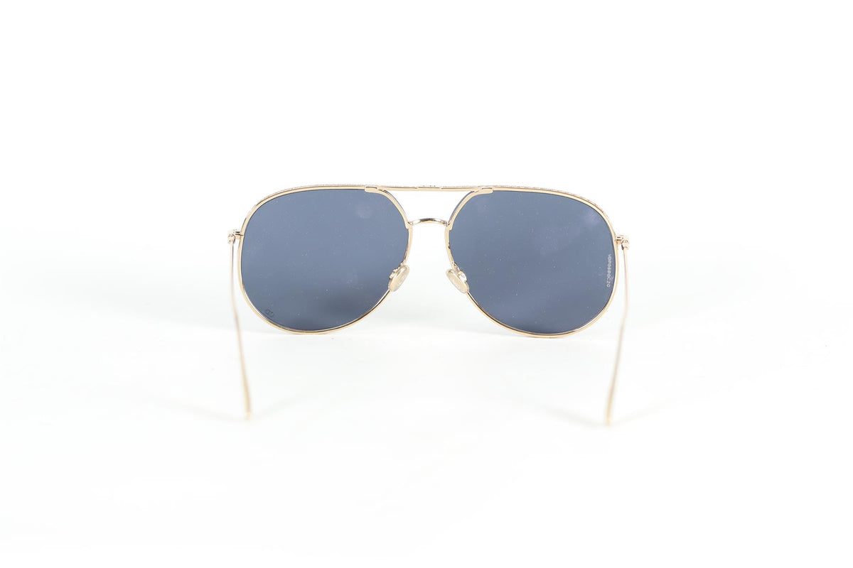 CHRISTIAN DIOR ROUND FRAME METAL SUNGLASSES