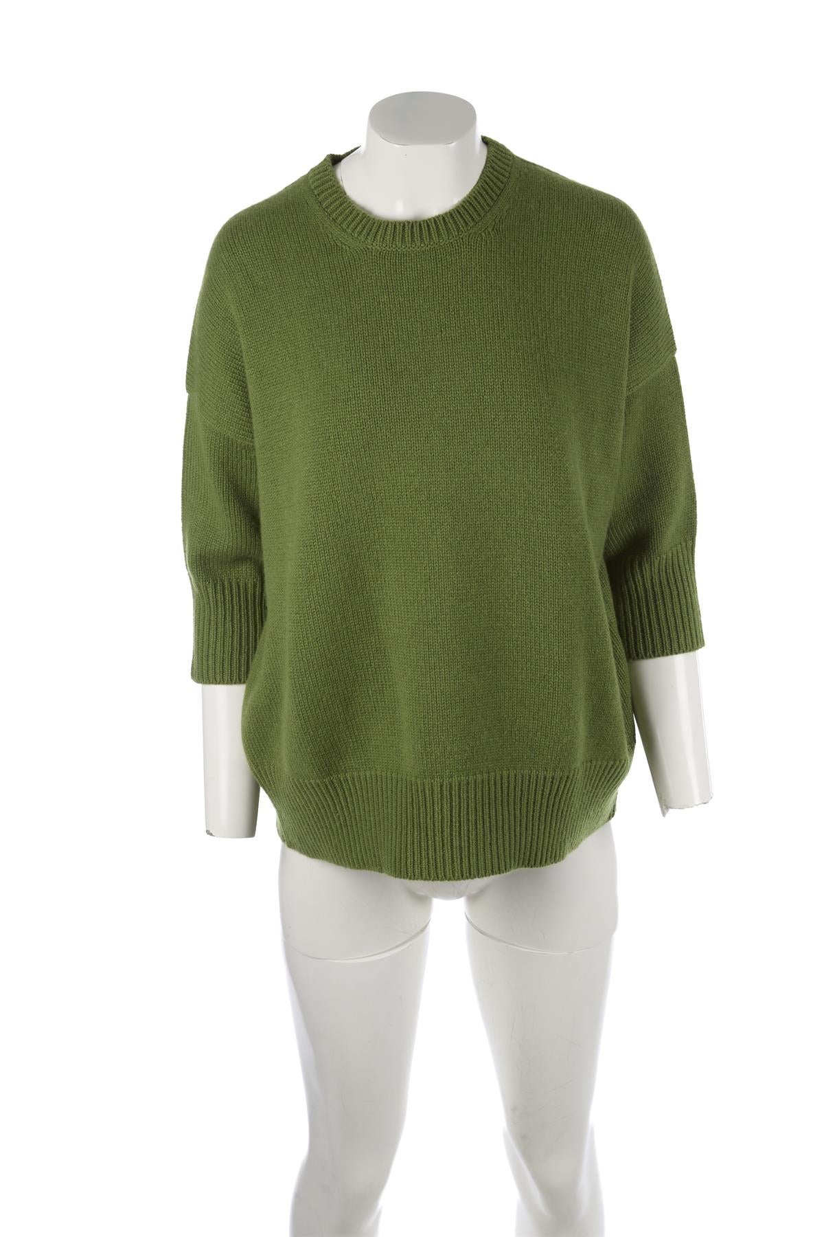 HIMALAYAN CASHMERE COMPANY GREEN CASHMERE SWEATER XSMALL