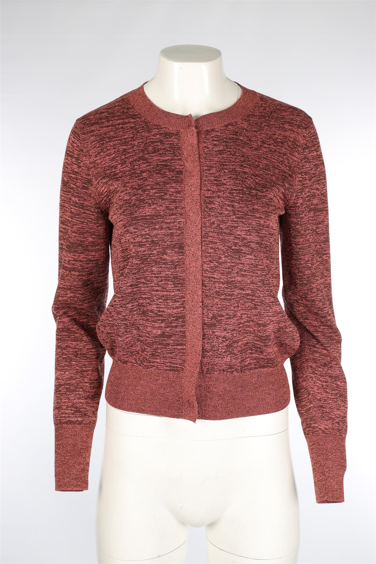 DRIES VAN NOTEN PINK KNIT CARDIGAN MEDIUM