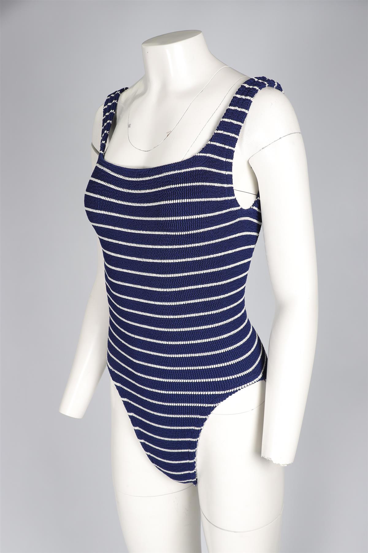 HUNZA G NAVY SWIMSUIT ONE SIZE