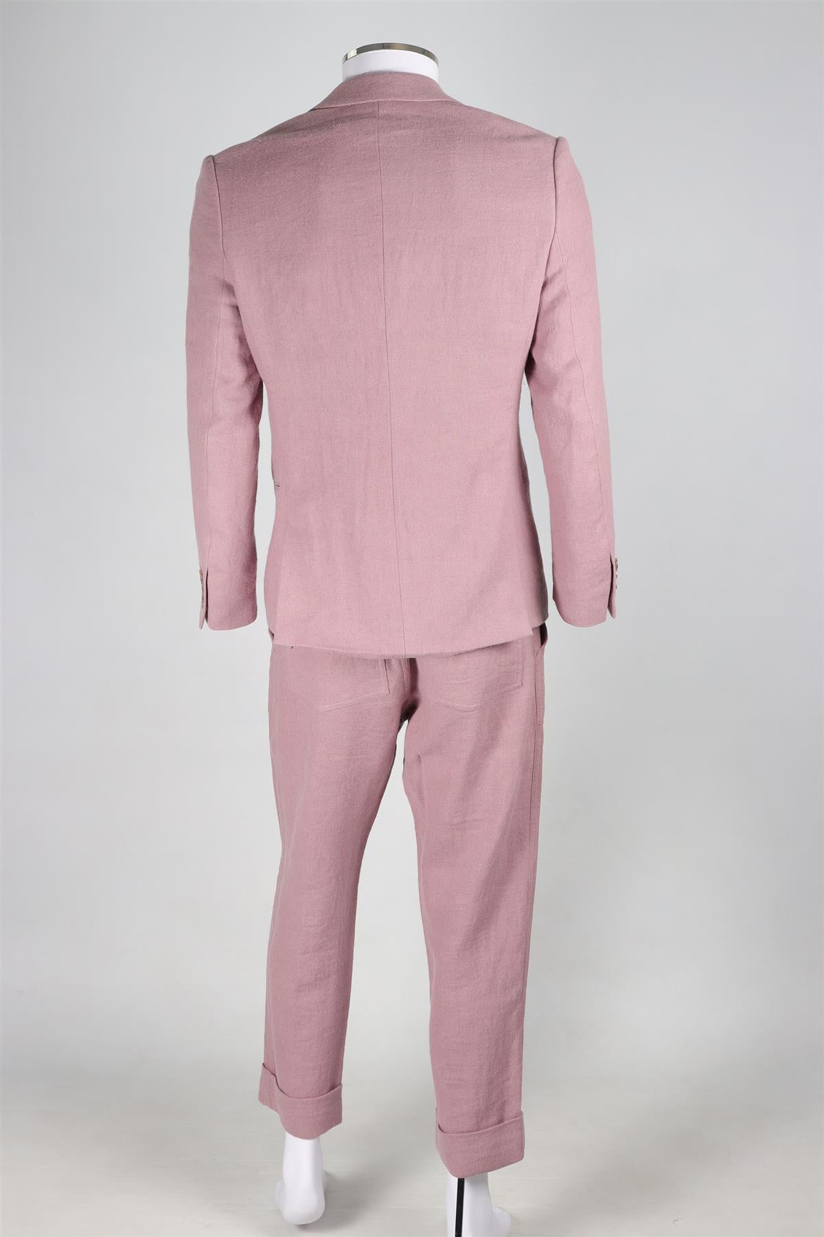 NANUSHKA PINK MEN'S RAMIE TWO PIECE SUIT EU 48 UK/US CHEST 36/W30