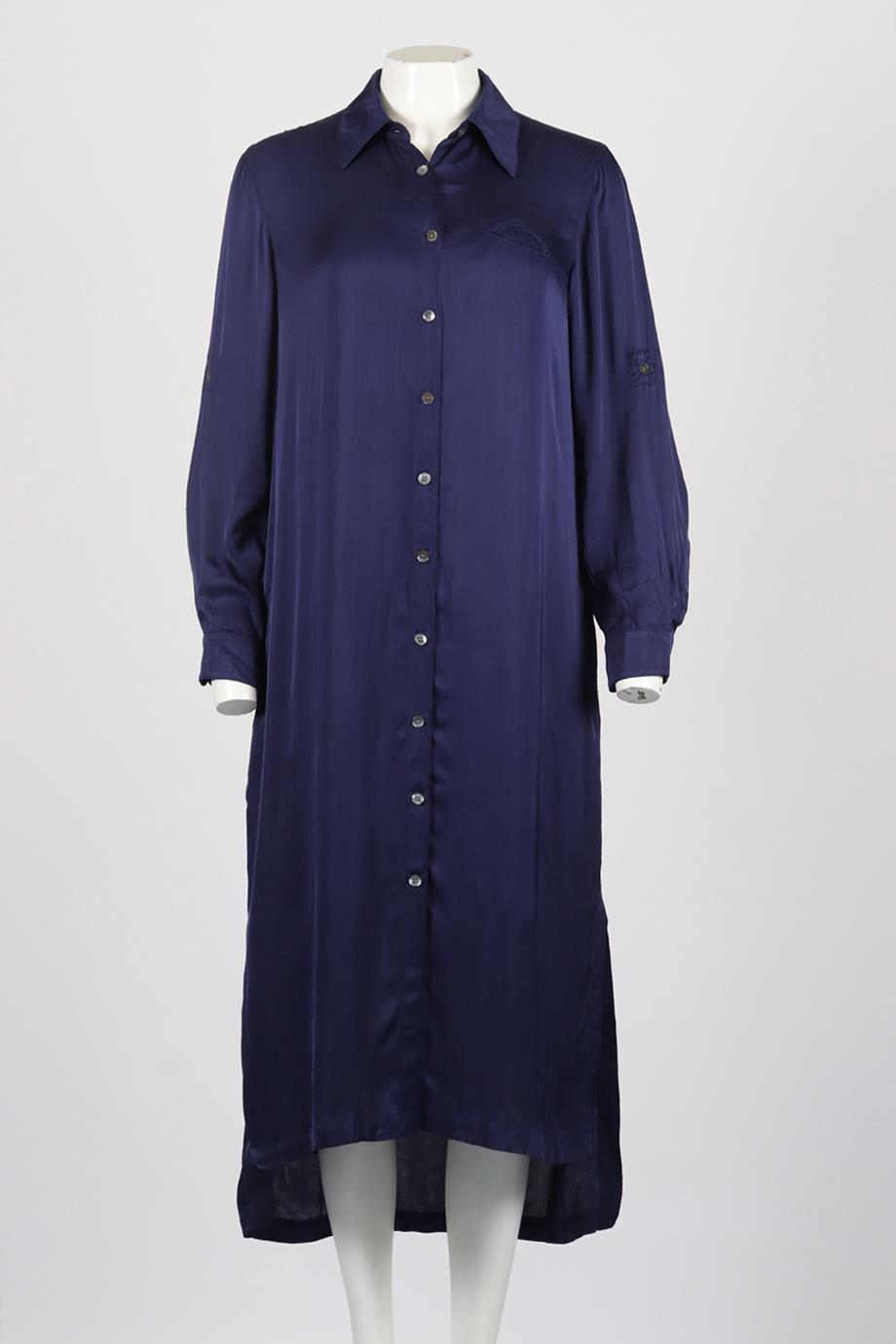 RAQUEL ALLEGRA COTTON BLEND MIDI DRESS UK 10