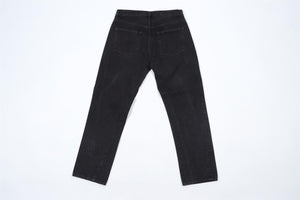 TOTEME BLACK HIGH RISE STRAIGHT LEG JEANS W28 UK 10
