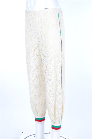 GUCCI CREAM LACE PANTS IT 38 UK 6