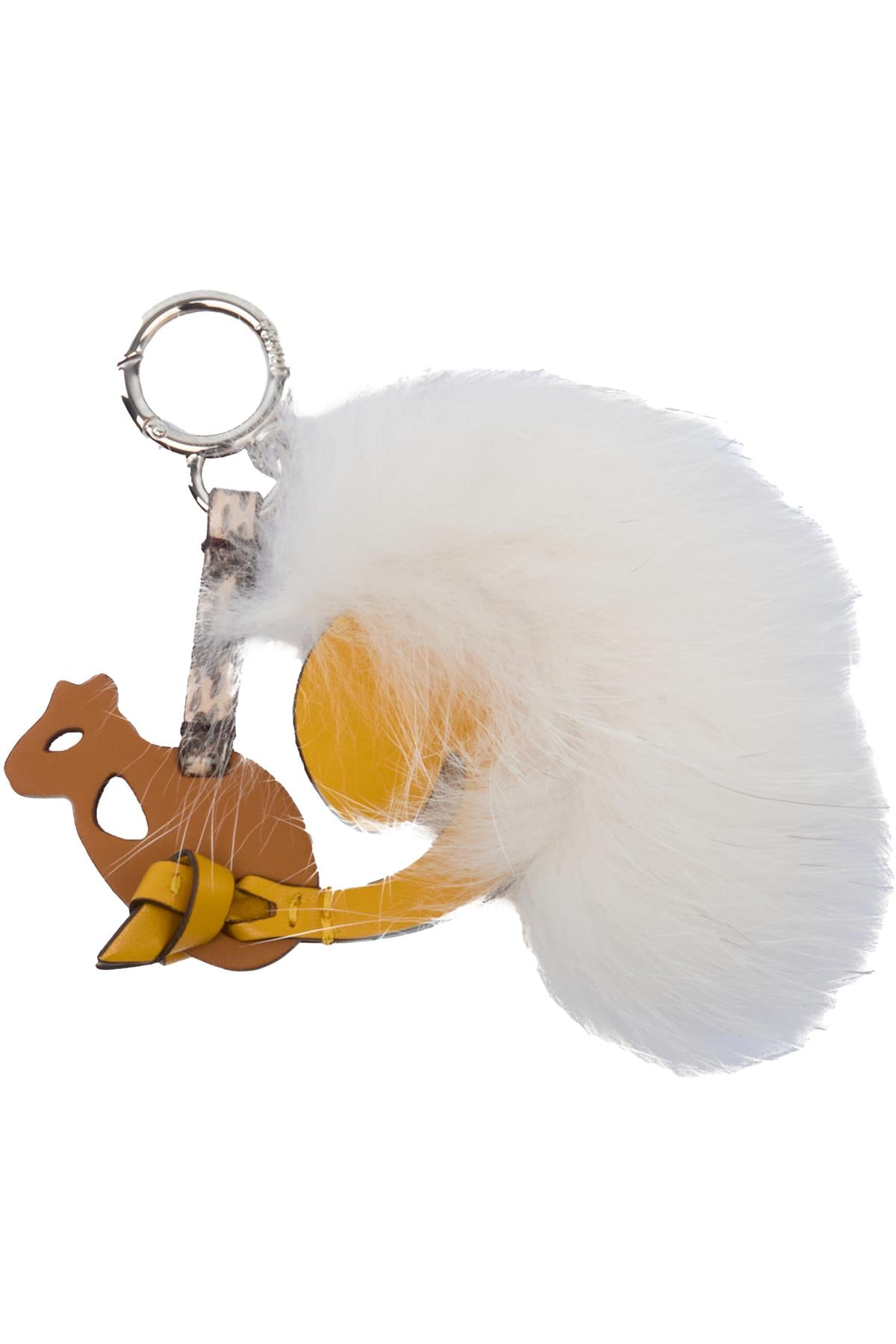 FENDI MULTI SQUIRREL LEATHER BAG CHARM