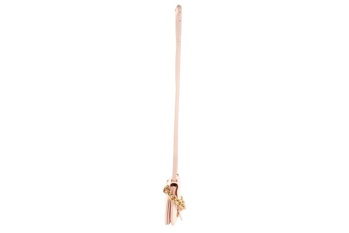BOTTEGA VENETA PINK MOUNT SMALL LEATHER SHOULDER BAG