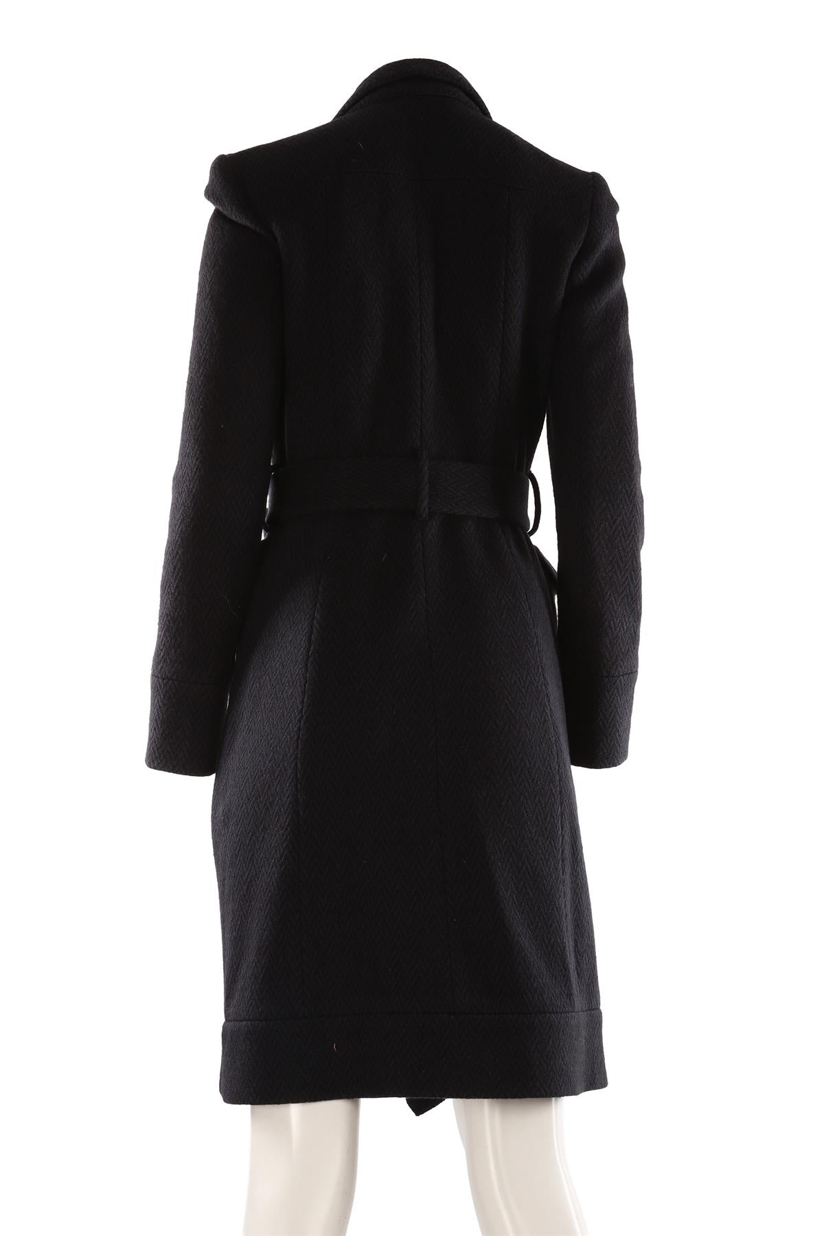 NAVY COTTON COAT