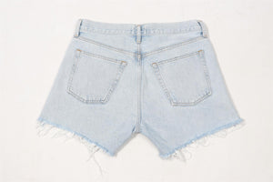 AGOLDE BLUE HIGH RISE DENIM SHORTS W28 UK 10