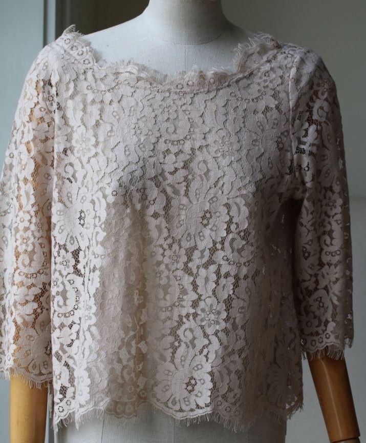 JOIE ELVIA LACE TOP MEDIUM