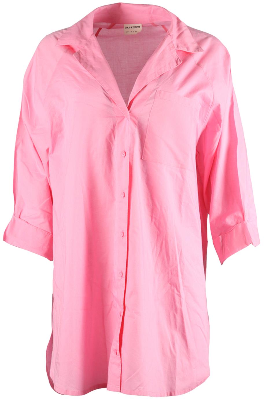 ZULU AND ZEPHYR OVERSIZED COTTON SHIRT US 4 UK 8