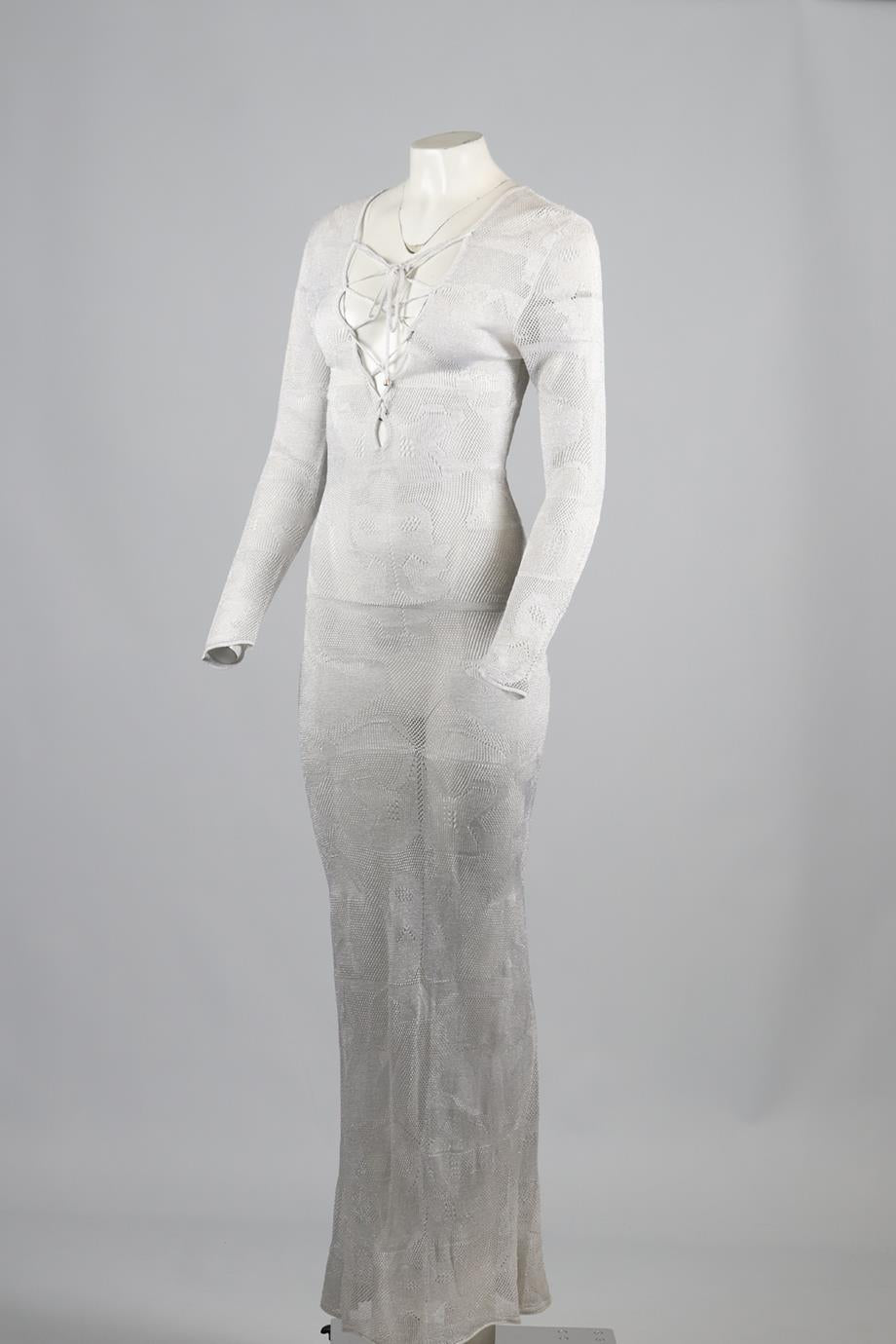 MELISSA ODABASH KNIT MAXI DRESS SMALL