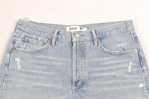 AGOLDE BLUE HIGH RISE DENIM SHORTS W29 UK 10-12