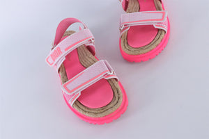 CHRISTIAN DIOR PINK DIORACT FABRIC SANDALS EU 38 UK 5