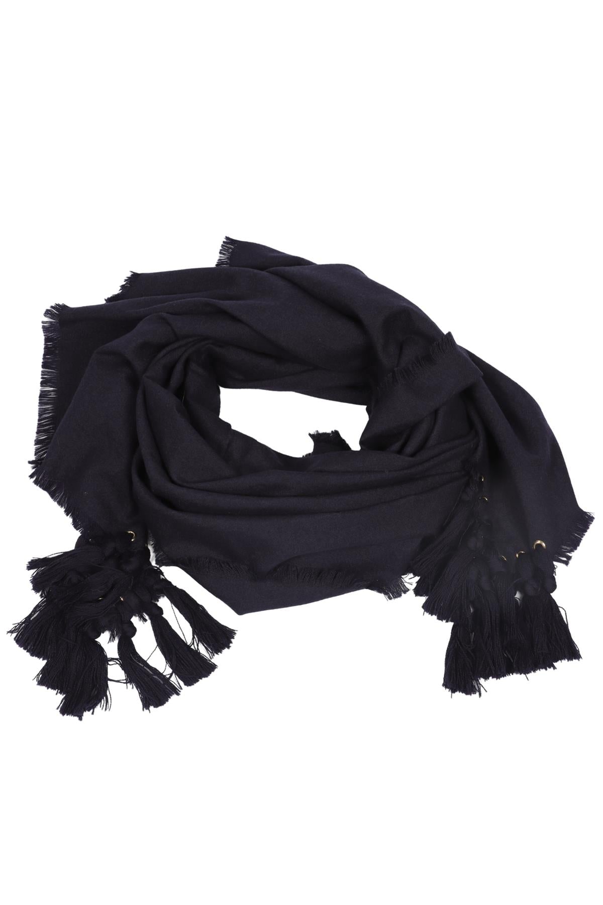 CHLOÈ NAVY WOOL SCARF