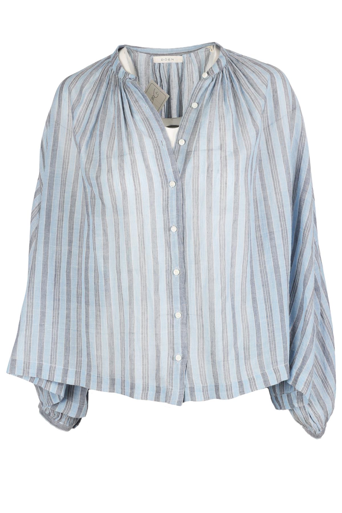 DÔEN BLUE COTTON TOP XSMALL