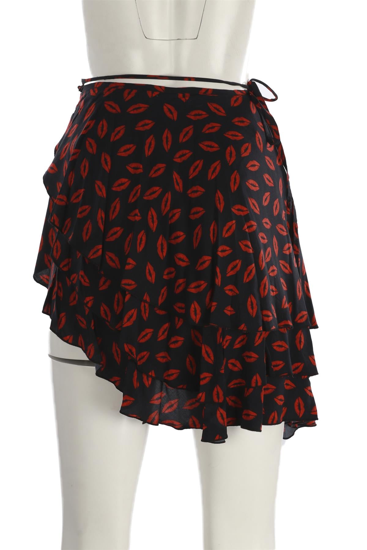 LESLIE AMON MULTI COTTON MINI SKIRT SMALL