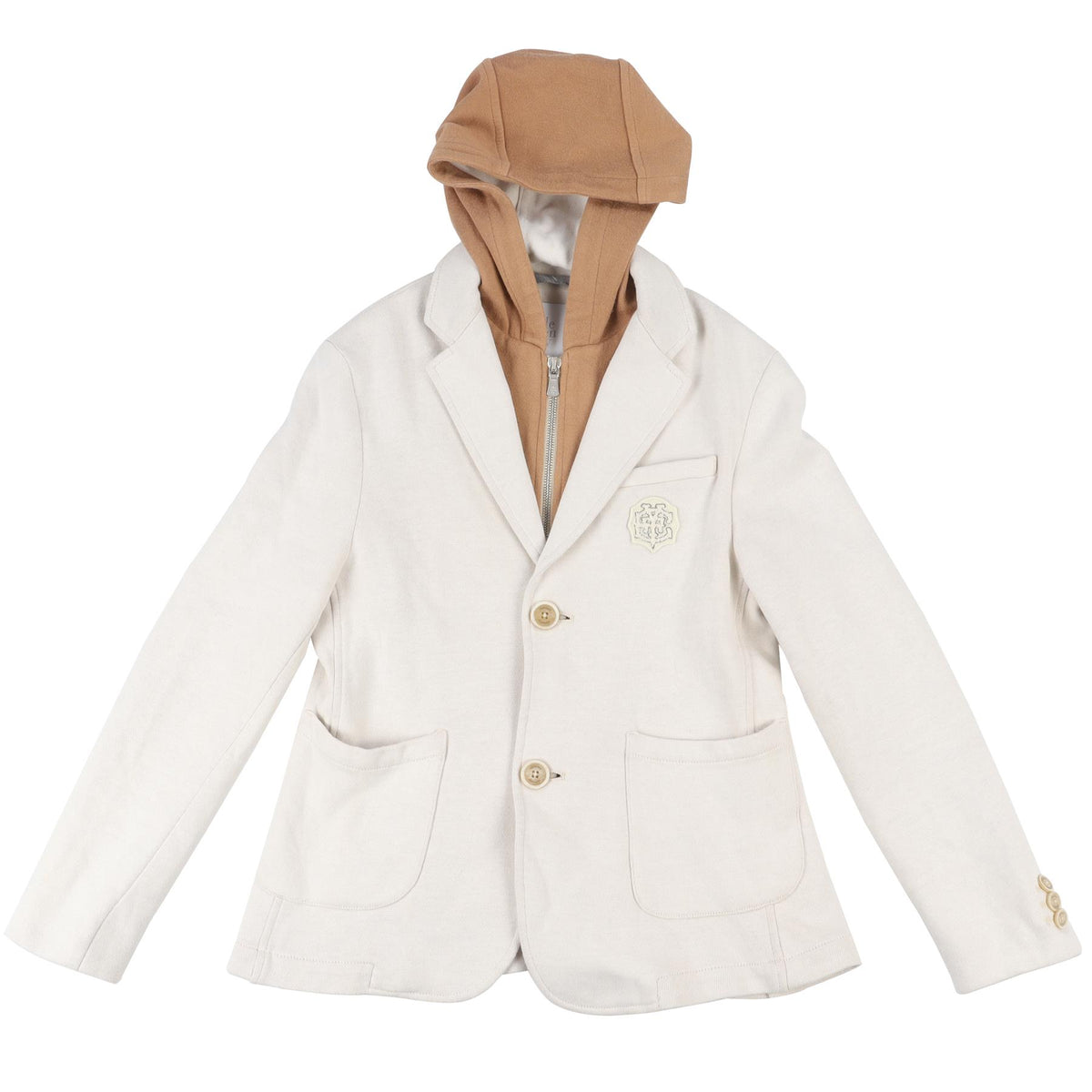 ELEVENTY BEIGE KIDS BOYS JACKET 12 YEARS