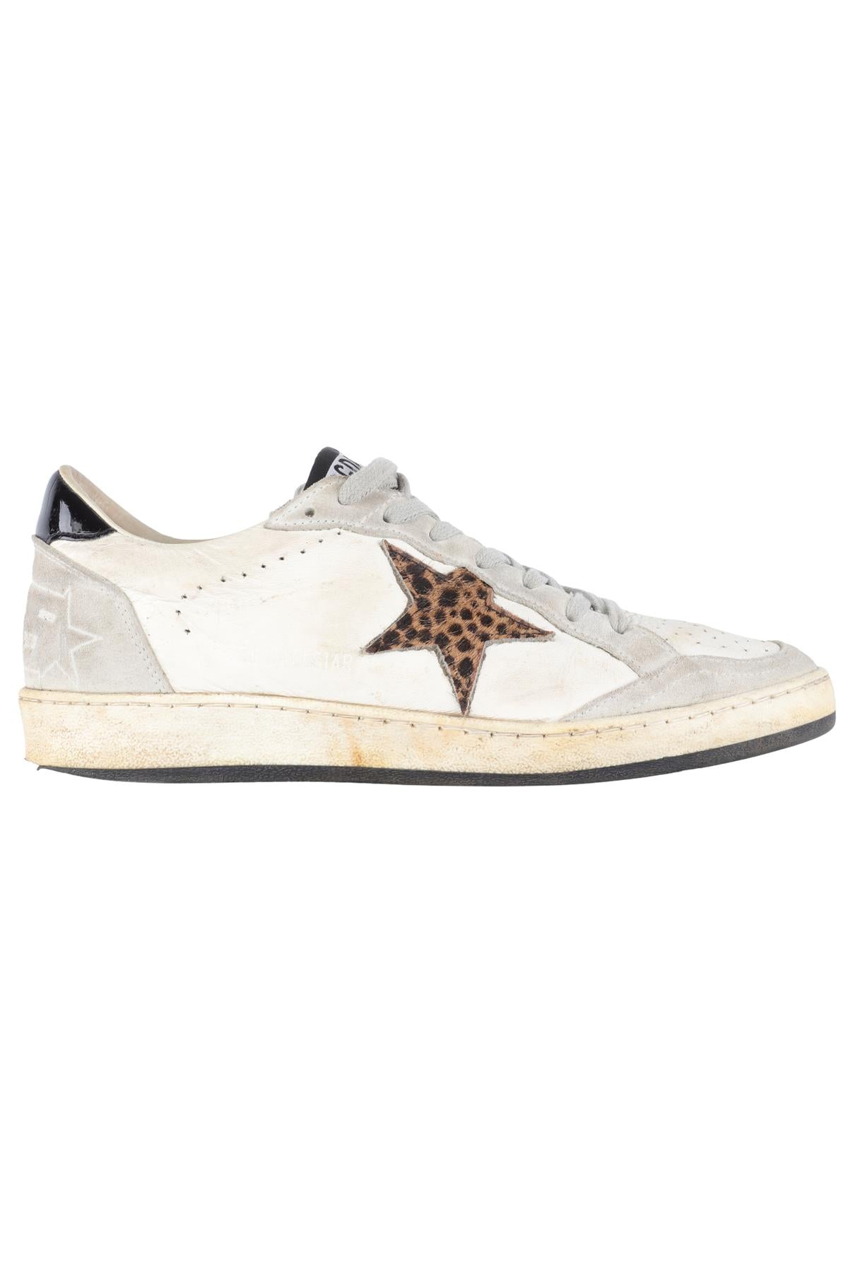 GOLDEN GOOSE WHITE SUPER STAR LEATHER SNEAKERS EU 40 UK 7 US 10