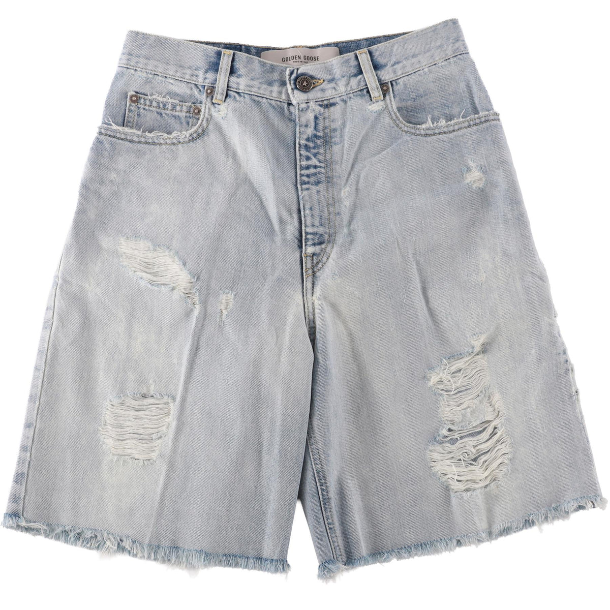 GOLDEN GOOSE DELUXE BRAND BLUE DENIM SHORTS W27 UK 8-10