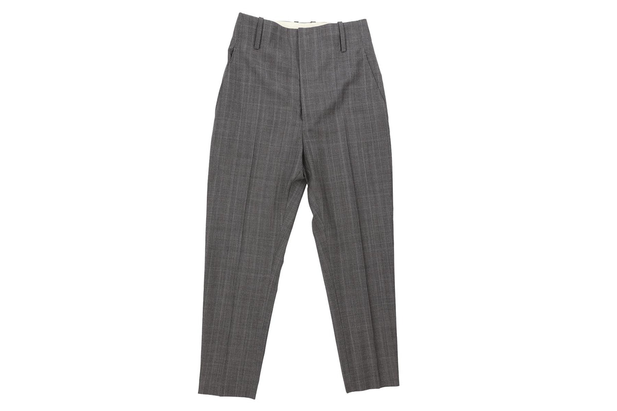 ISABEL MARANT ÉTOILE GREY WOOL TAPERED PANTS FR 36 UK 8