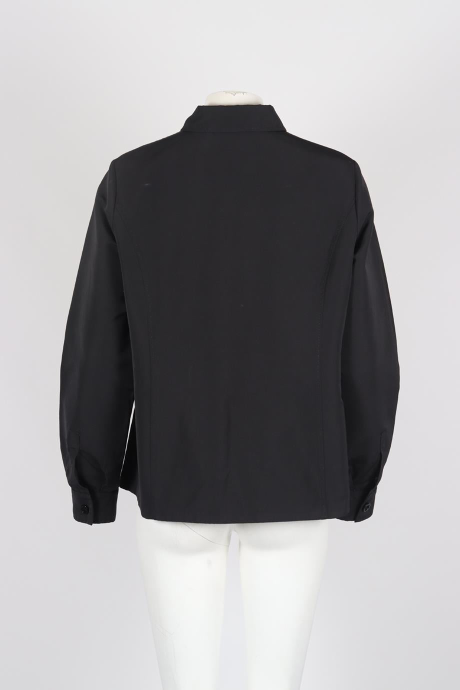 MARINA RINALDI COTTON AND SILK BLEND SHIRT UK 18