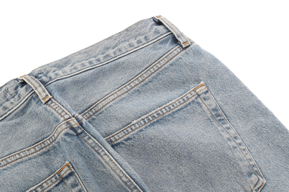 AGOLDE BLUE DENIM STRAIGHT LEG JEANS W30 UK 12