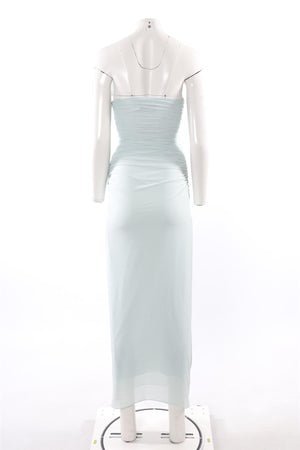 CHRISTOPHER ESBER BLUE JERSEY MAXI DRESS UK 8