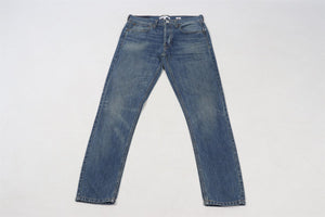 RE/DONE BLUE HIGH RISE STRAIGHT LEG JEANS W27 UK 8-10