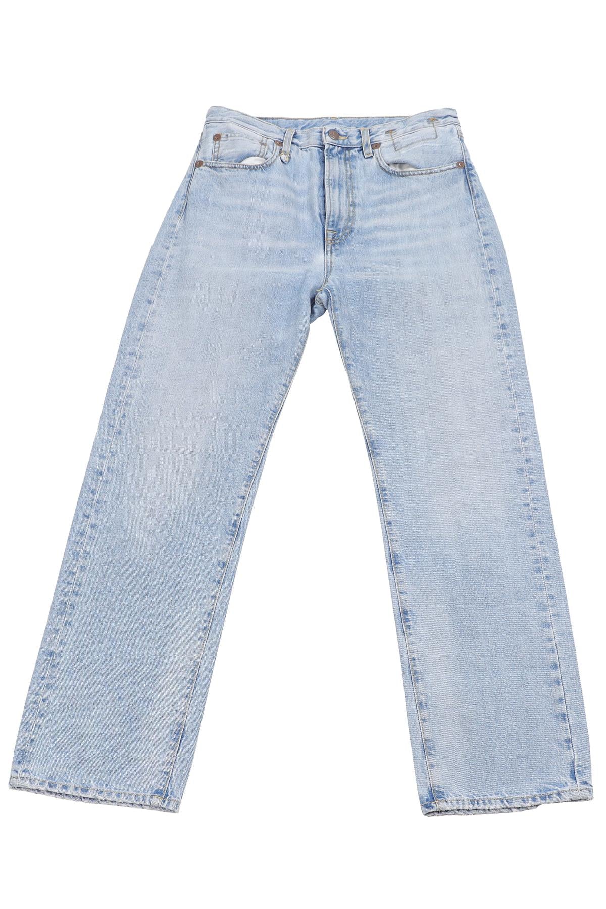 R13 BLUE HIGH RISE STRAIGHT LEG JEANS W28 UK 10
