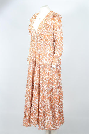 MAJE PRINTED MAXI DRESS UK 14