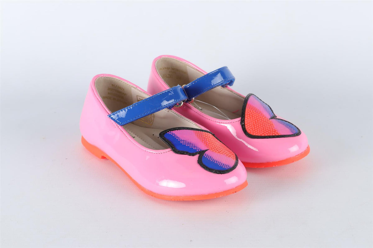 SOPHIA WEBSTER PINK KIDS GIRLS LEATHER SHOES EU 24 UK 7 US 8