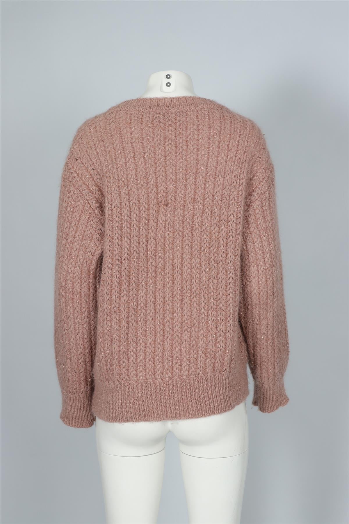 ALBERTA FERRETTI PINK WOOL SWEATER IT 40 UK 8