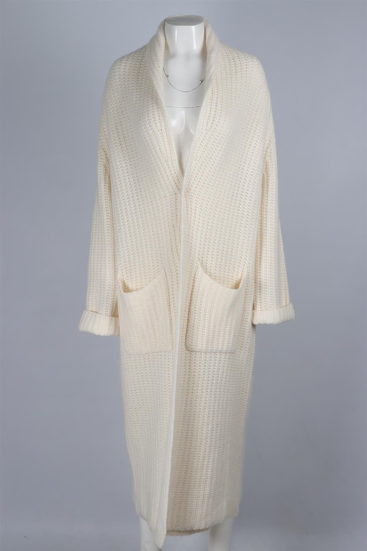 SABLYN CREAM CASHMERE CARDIGAN SMALL