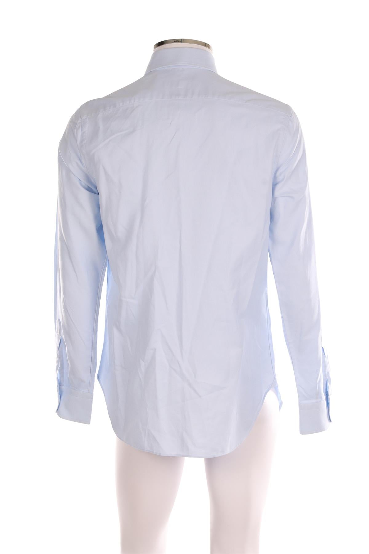 GIULIVA BLUE MEN'S COTTON SHIRT IT 48 UK/US 32