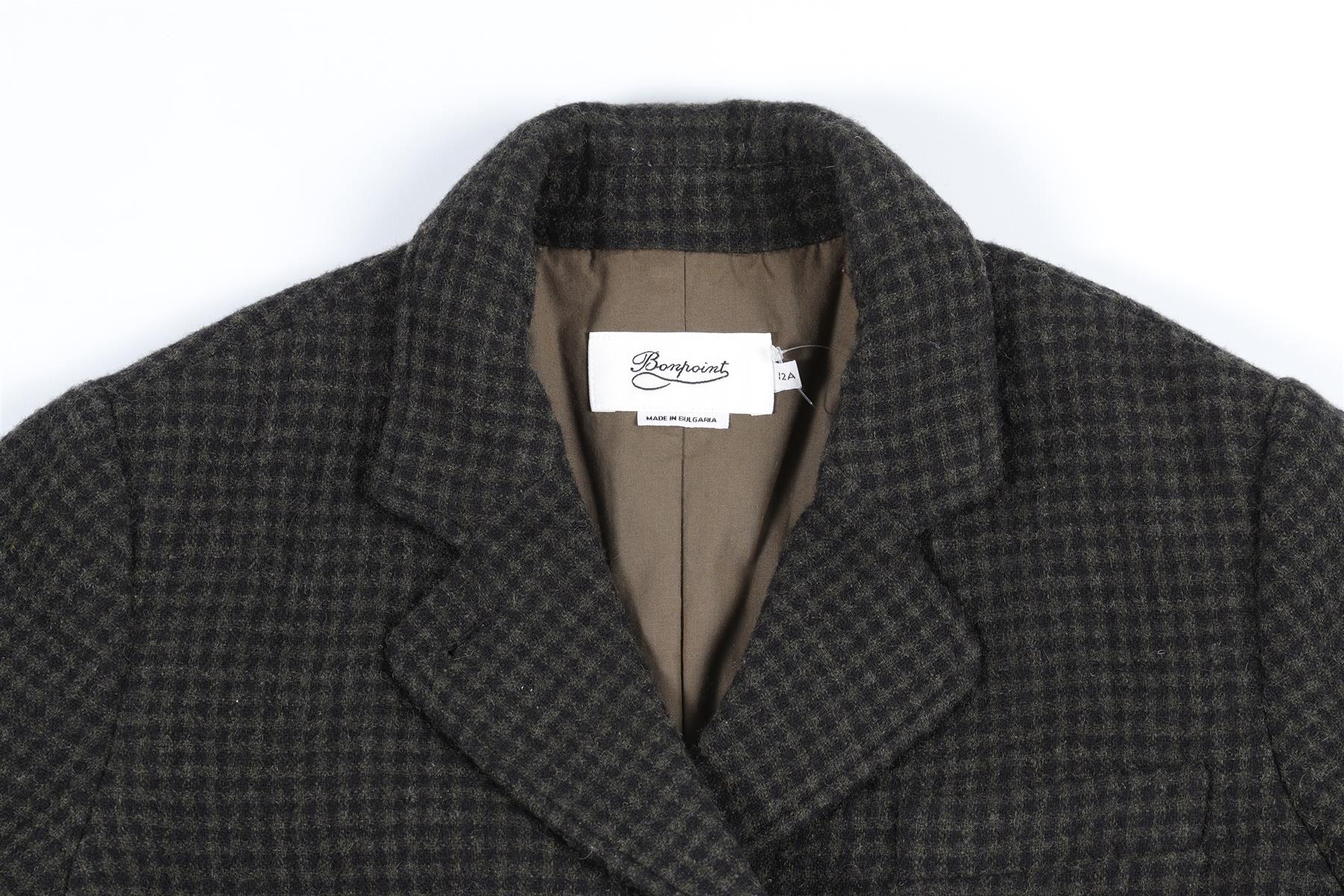 BONPOINT GREEN KIDS BOYS COAT 12 YEARS