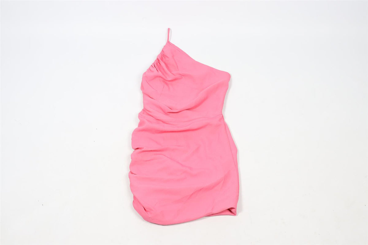 THE SEI PINK TWILL MINI DRESS US 4 UK 8