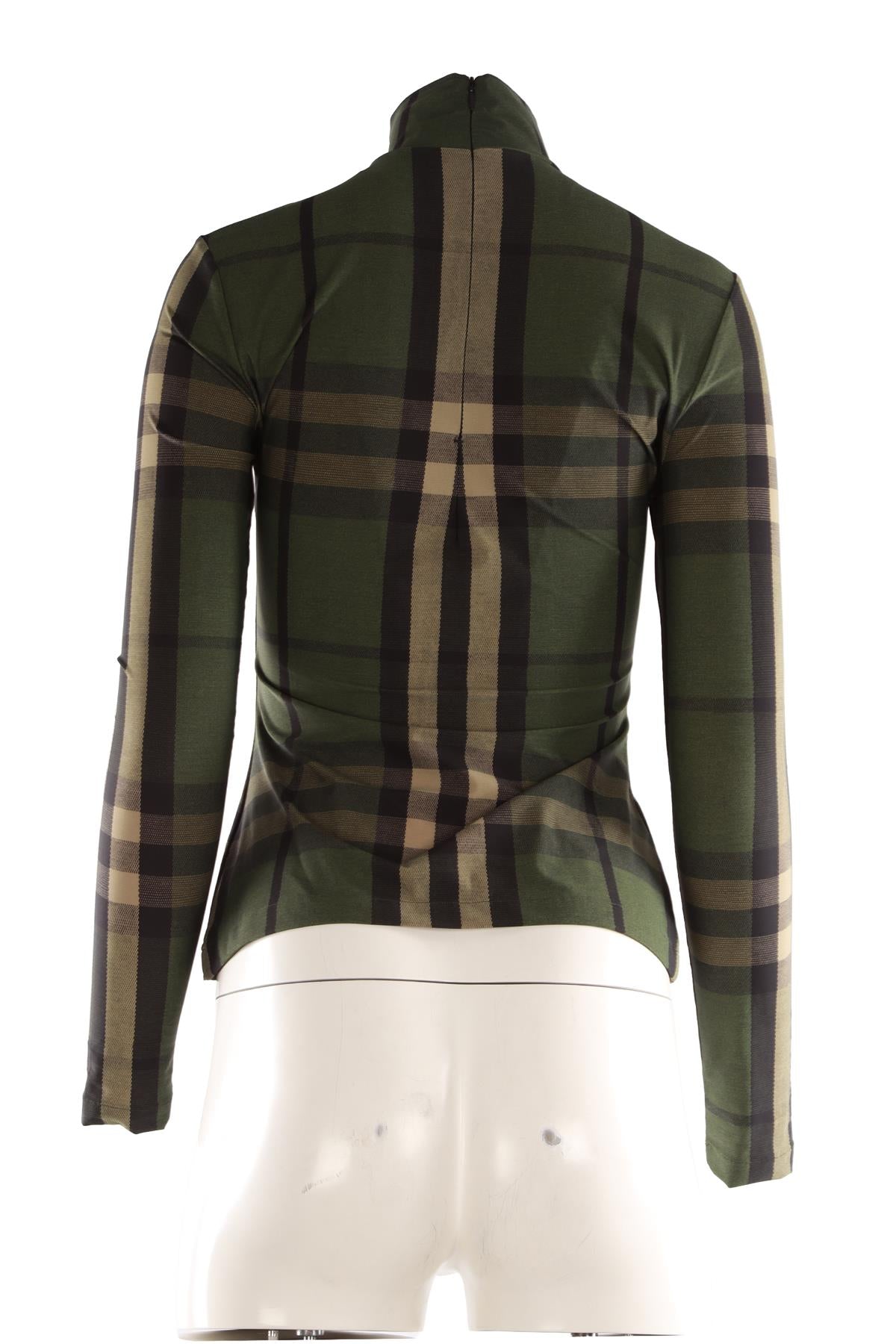 BURBERRY GREEN JERSEY TOP SMALL